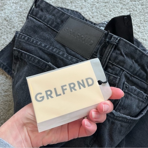 GRLFRND Black Hailey Low Rise Slim Boot Jean with Slit jean women’s size 27 NWT - Picture 10 of 14